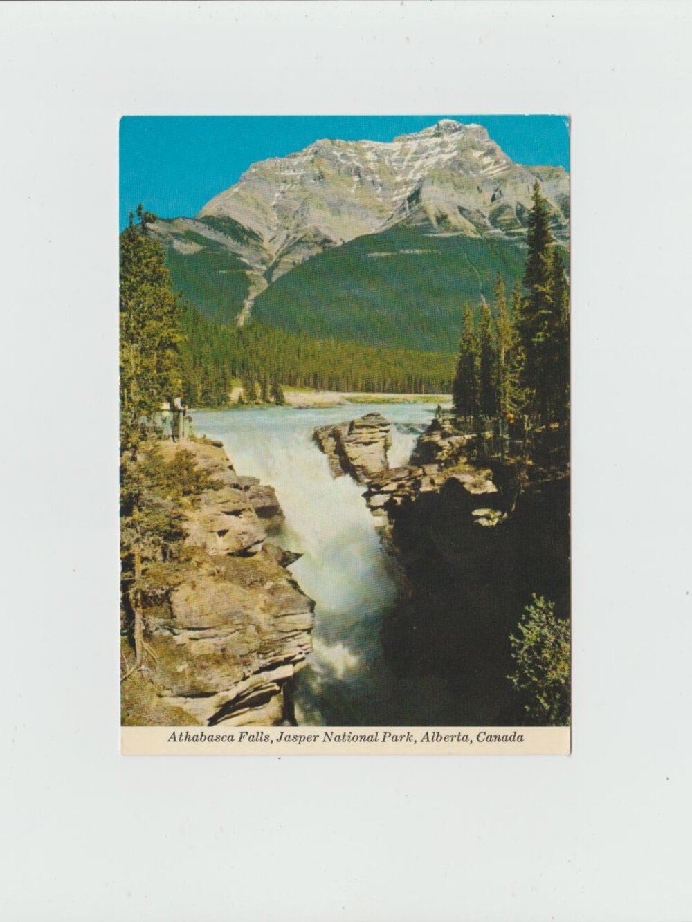 Athabasca Falls In Jasper National Park, Alberta, Canada Postcard